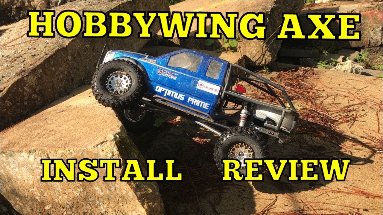 Hobbywing Axe Crawler system install test and review