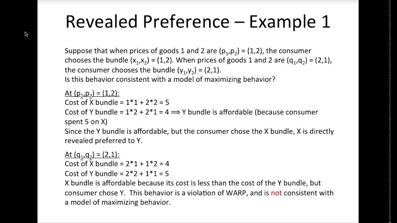 RevealedPreference