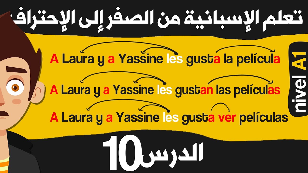 أسرع طريقة لتعلم اللغة الاسبانية من الصفر للمبتدئين الدرس 10 | المفعول به الغير المباشر الجزء الثاني