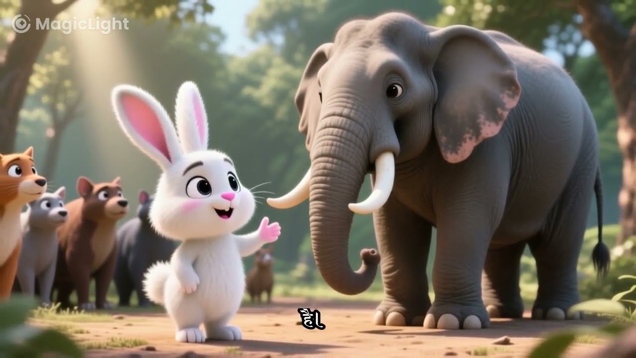 चीकू: दिल से राजा! Chiku rabbit!junglestory!