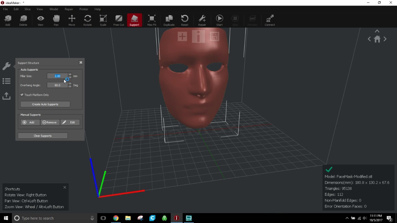Custom Support in Ideamaker - CR-10