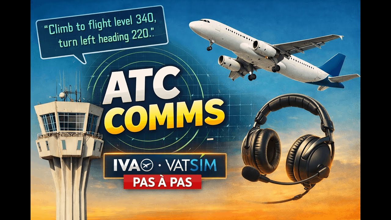 COMMUNICATIONS ATC : Les bases essentielles pour chaque étape d'un vol - (IVAO & VATSIM)