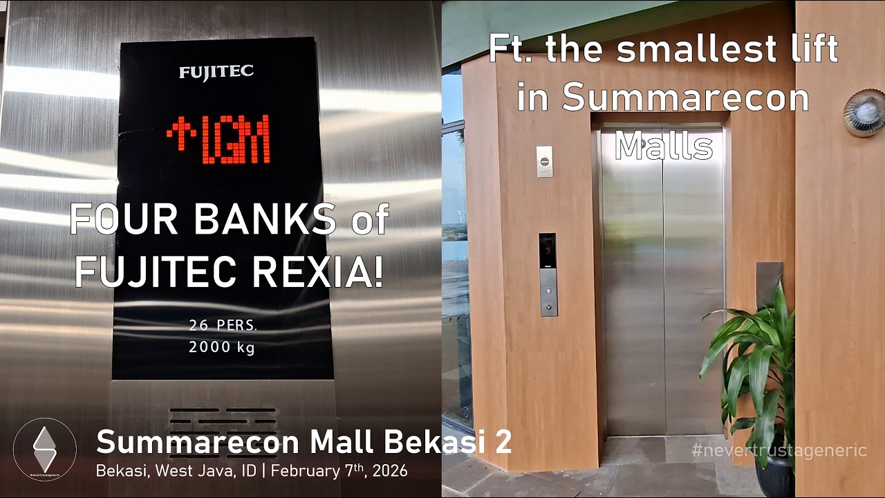 4x Brand New Fujitec MRL Lifts / Elevators - Summarecon Mall Bekasi 2, West Java