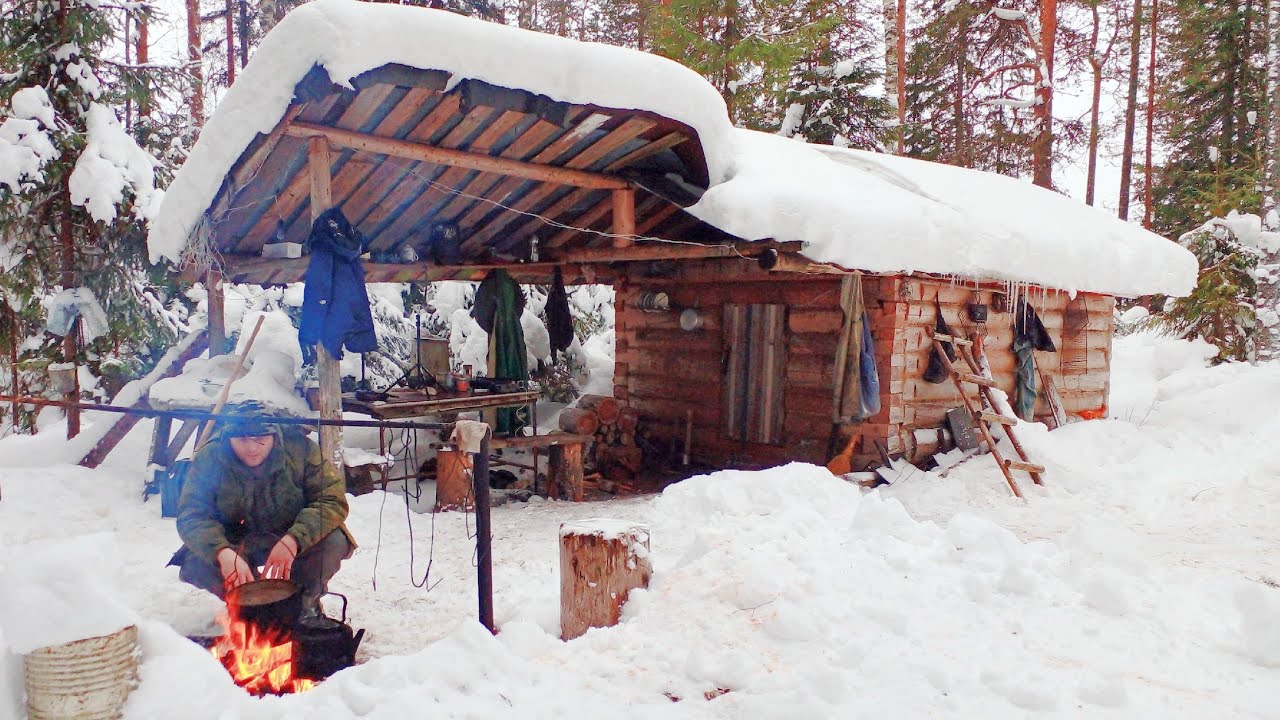 Выбрались на таёжные озёра. Ночёвка в избе с 