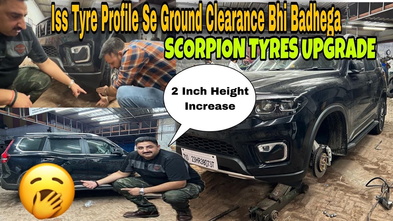 Scorpion Tyres Upgrade| New Shoes for highly terrain Ladakh region #car #tyre #scorpion