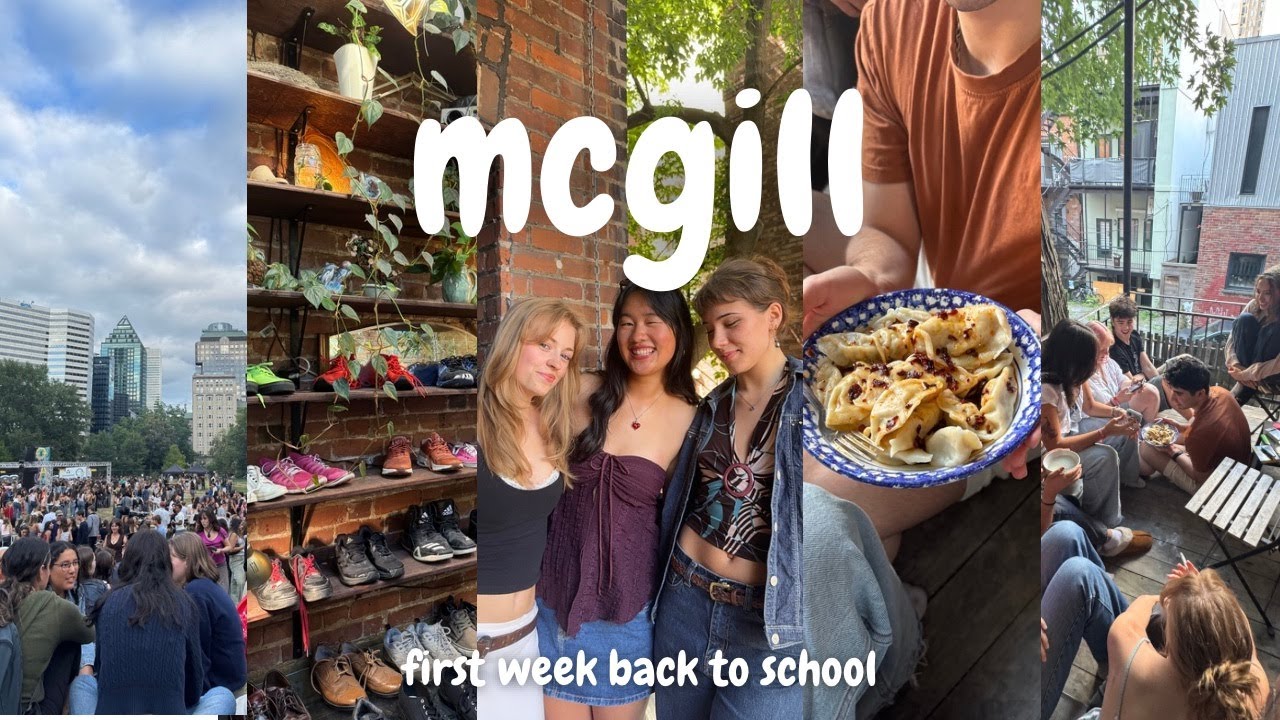 first week back at mcgill | oap, housewarmings, going out