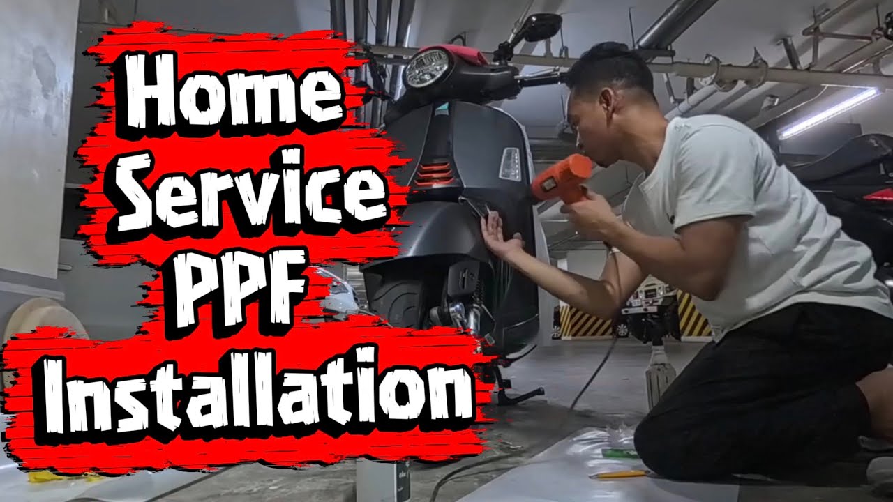 Home Service PPF Installation on my Vespa GTS 300