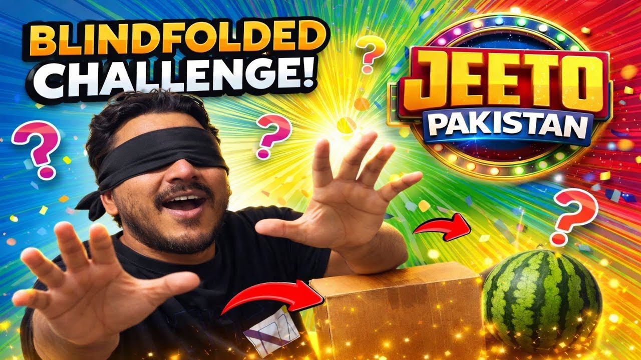 Jeeto Pakistan hum ny Finland mein hi khel liya 😂| Blind folded challenge by Aasia 😂