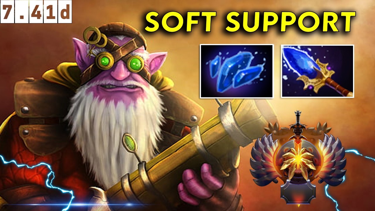 Sniper Immortal Soft Support - Dota 2 Patch 7.41d Pro Pub Gameplay