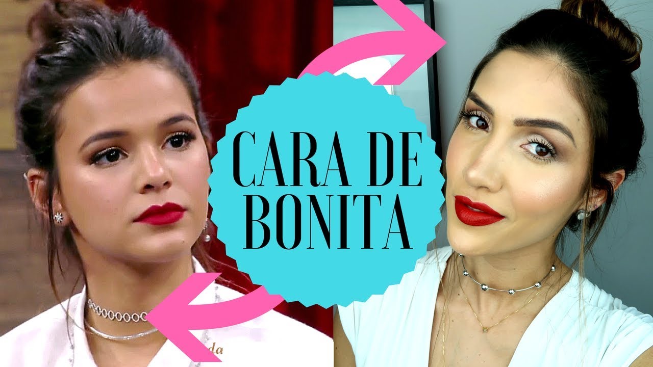 IMITANDO MAKE BRUNA MARQUEZINE COM BARATINHOS | PELE MEGA ILUMINADA
