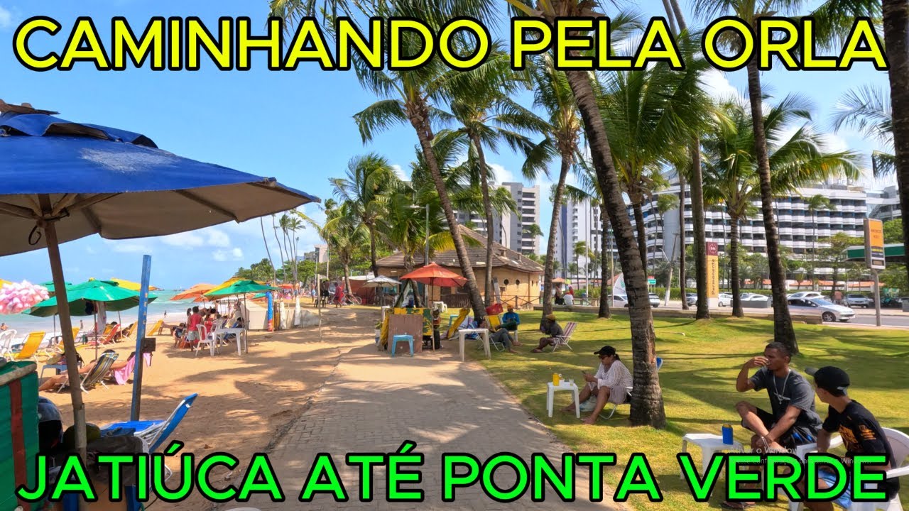 Caminhando pela Orla | Jatiúca até Ponta Verde | Maceió - AL | 4K UHD