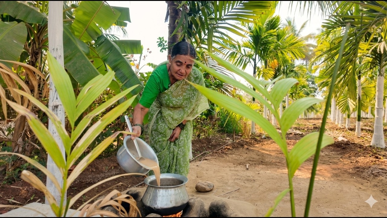 Watch This Before You Eat Sambar Again!😲Village Women Cooking Oilseed Sambar Recipe on Open Fire