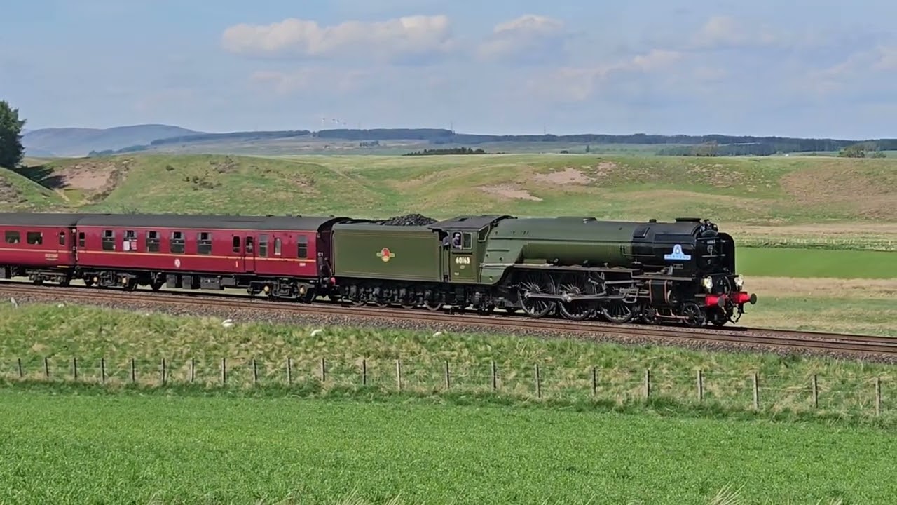 Great Britain XVII Railtour with A1 pacific Tornado number 60163 in Scotland