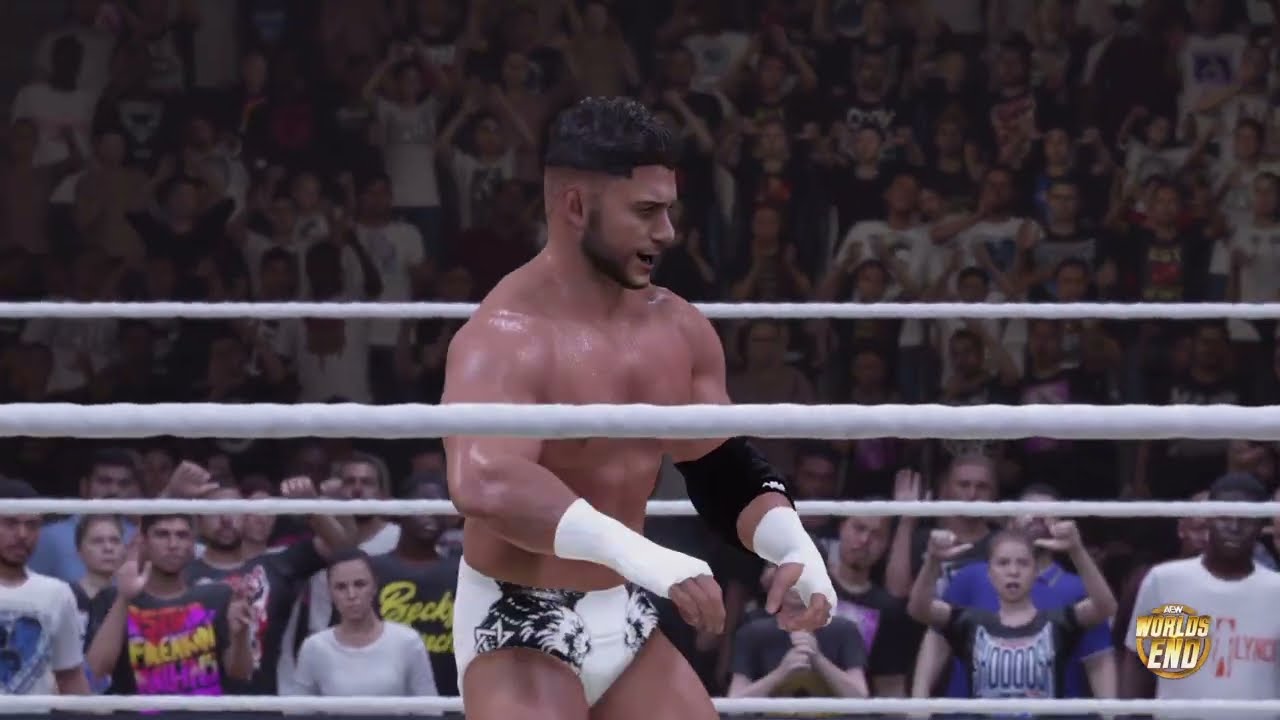 AEW - MJF vs Swerve Strickland All Elite Wrestling World Championship Worlds End WWE2K24 2026 Match