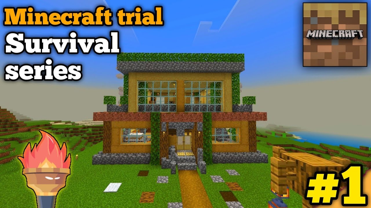Minecraft trial - Survival gameplay part 1 .....?