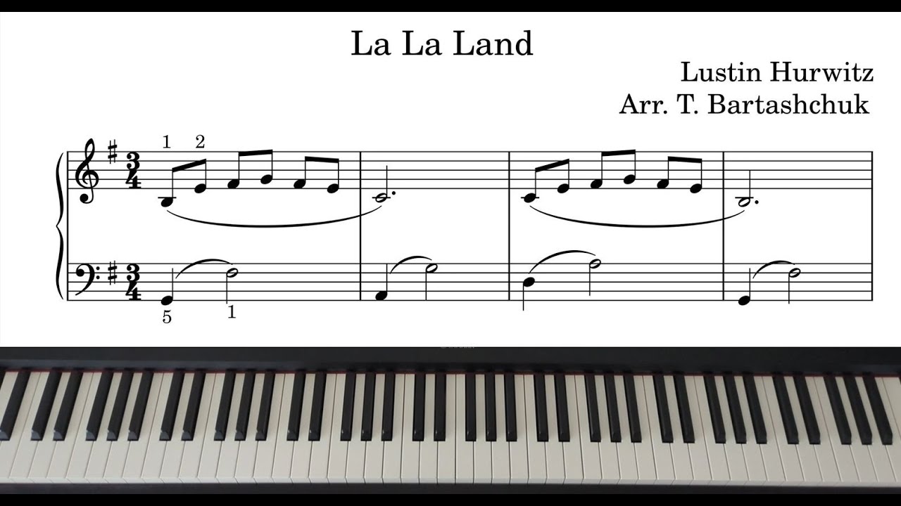 La La Land - Lustin Hurwitz (Arr. T. Bartashchuk) | Piano Cover with Sheet Music