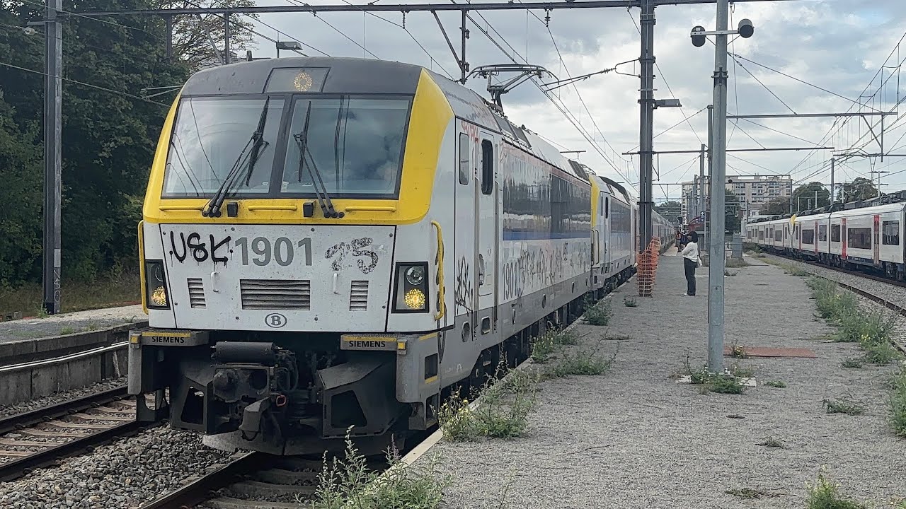 Trains at Nivelles Station (4K) 27-08-25