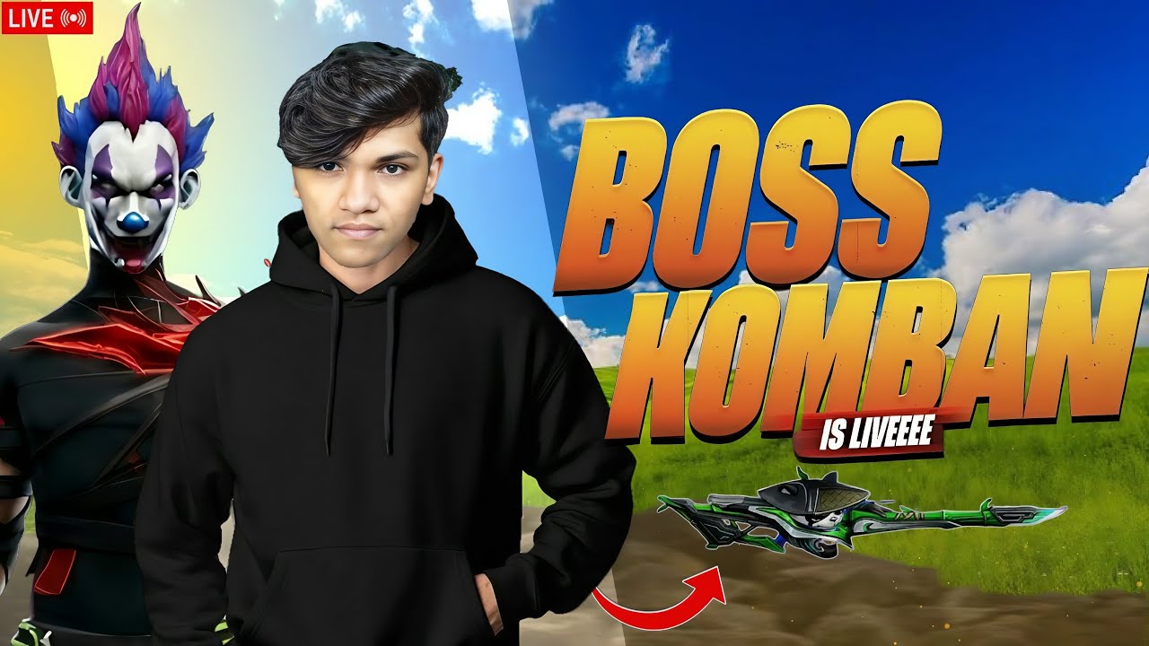 free fire LIVE     BOSS KOMBAN  💥FF Malayalam 🔴