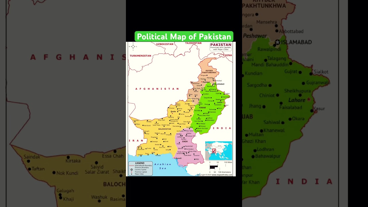 Pakistan Map Explained | Provinces, Capitals & Major Cities Full Geography Guide