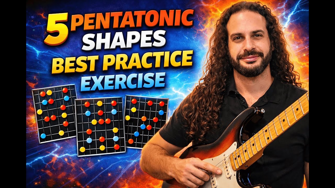 Stop Getting Lost! Master 5 Pentatonic Shapes + Exercise