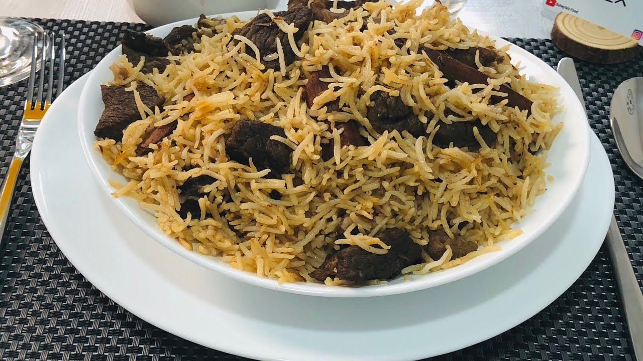 Jinsi ya kupika Pilau tamu ilochambuka kwa njia rahisi | how to cook beef pulao | Suhayfa&rsquo;s Food