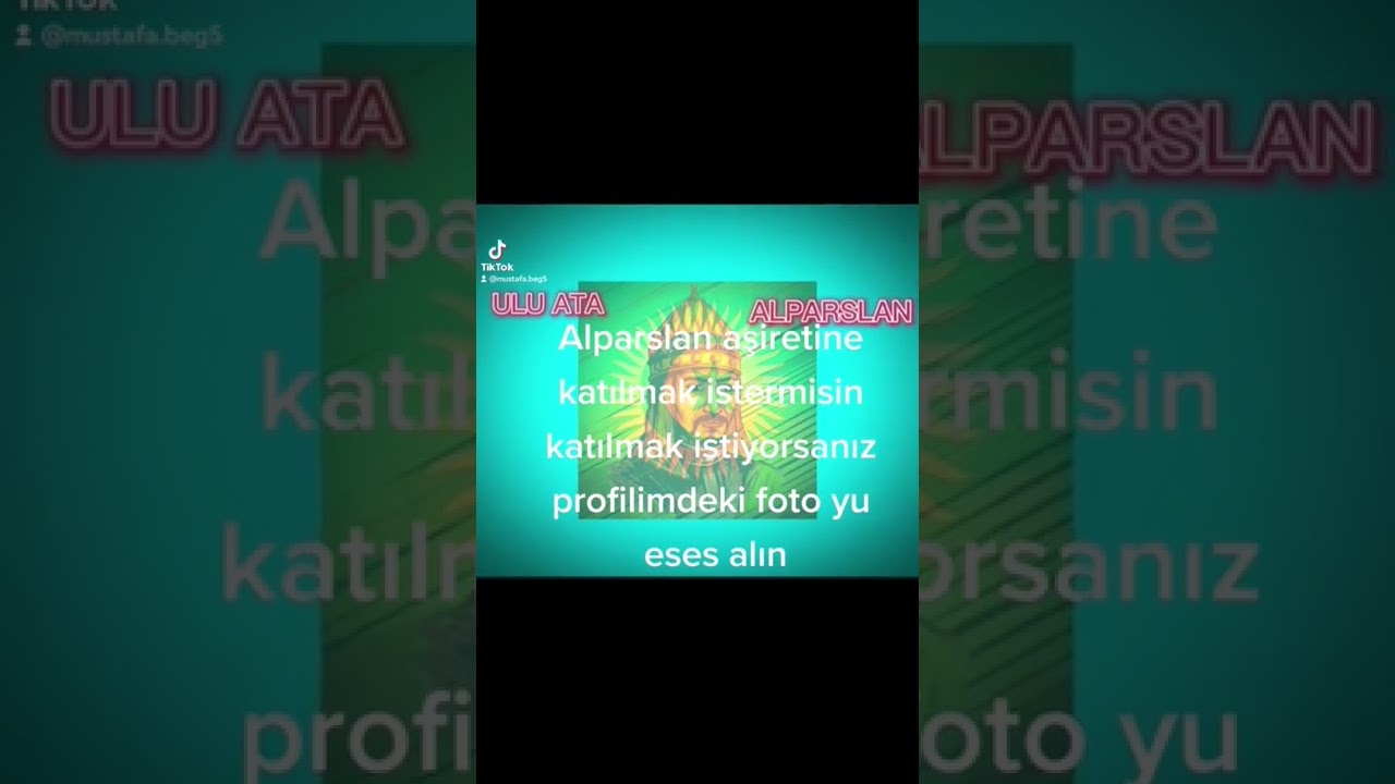 Alparslan aşiretine katılmak isteyen ler tiktok ki foto yu eses alın Alparslan aşireti