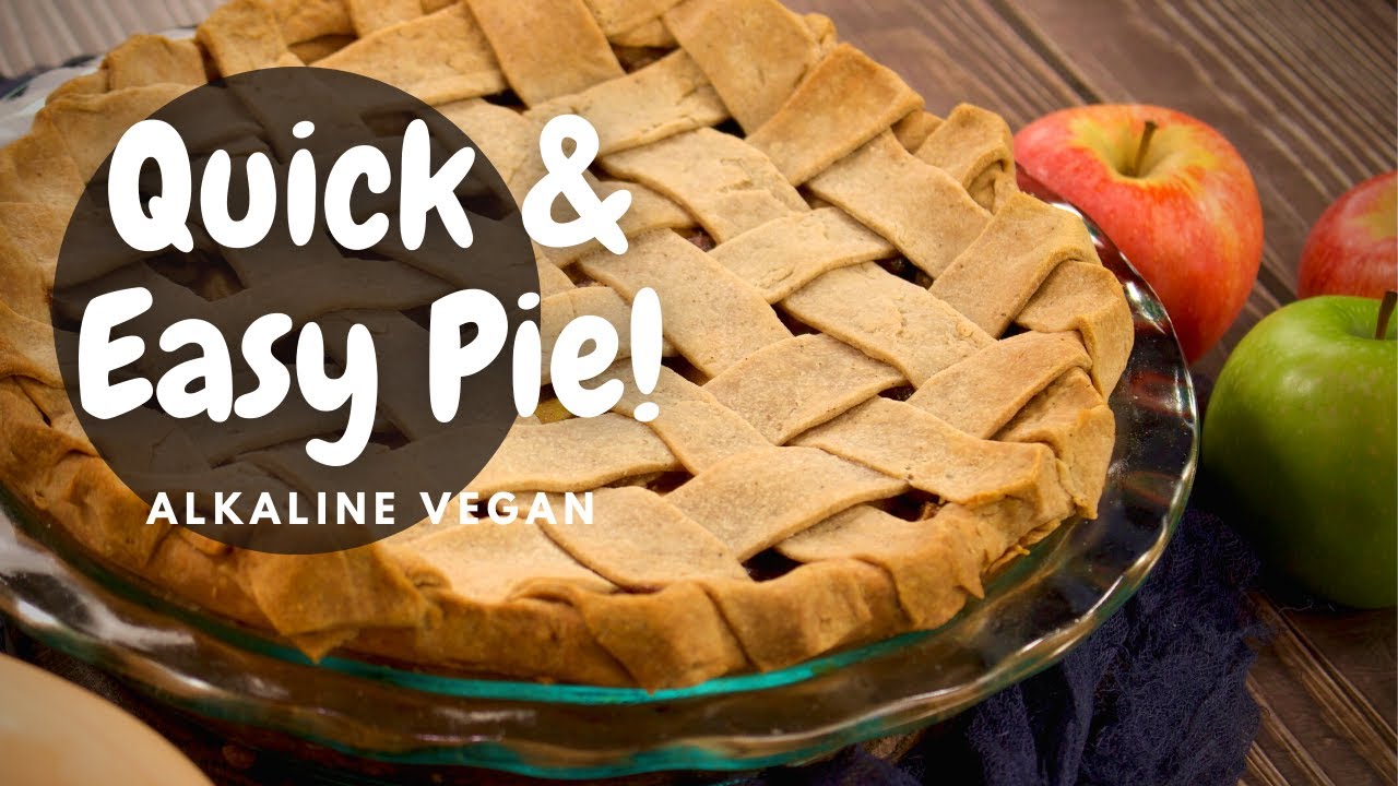 PLANT-BASED APPLE PIE Made With Kamut Flour - Alkaline Vegan pie 🥧
