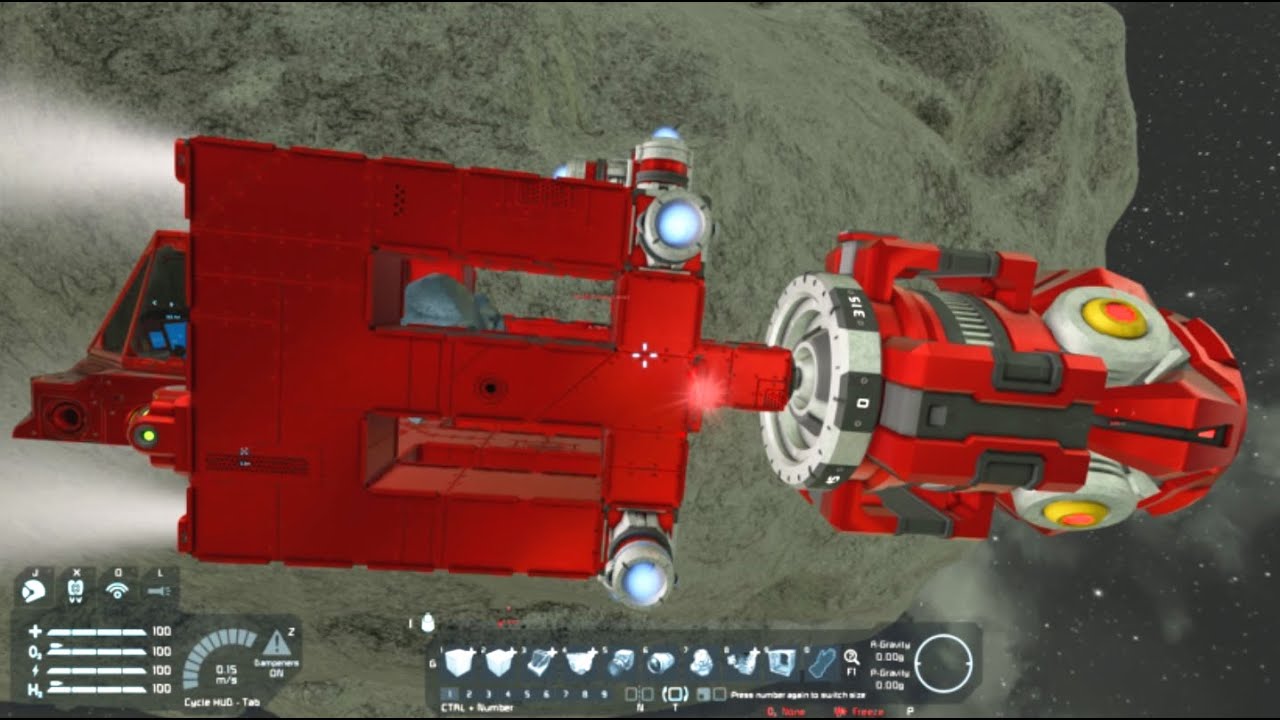 Ровер в космосе и двигатель без двигателя. Space Engineers.