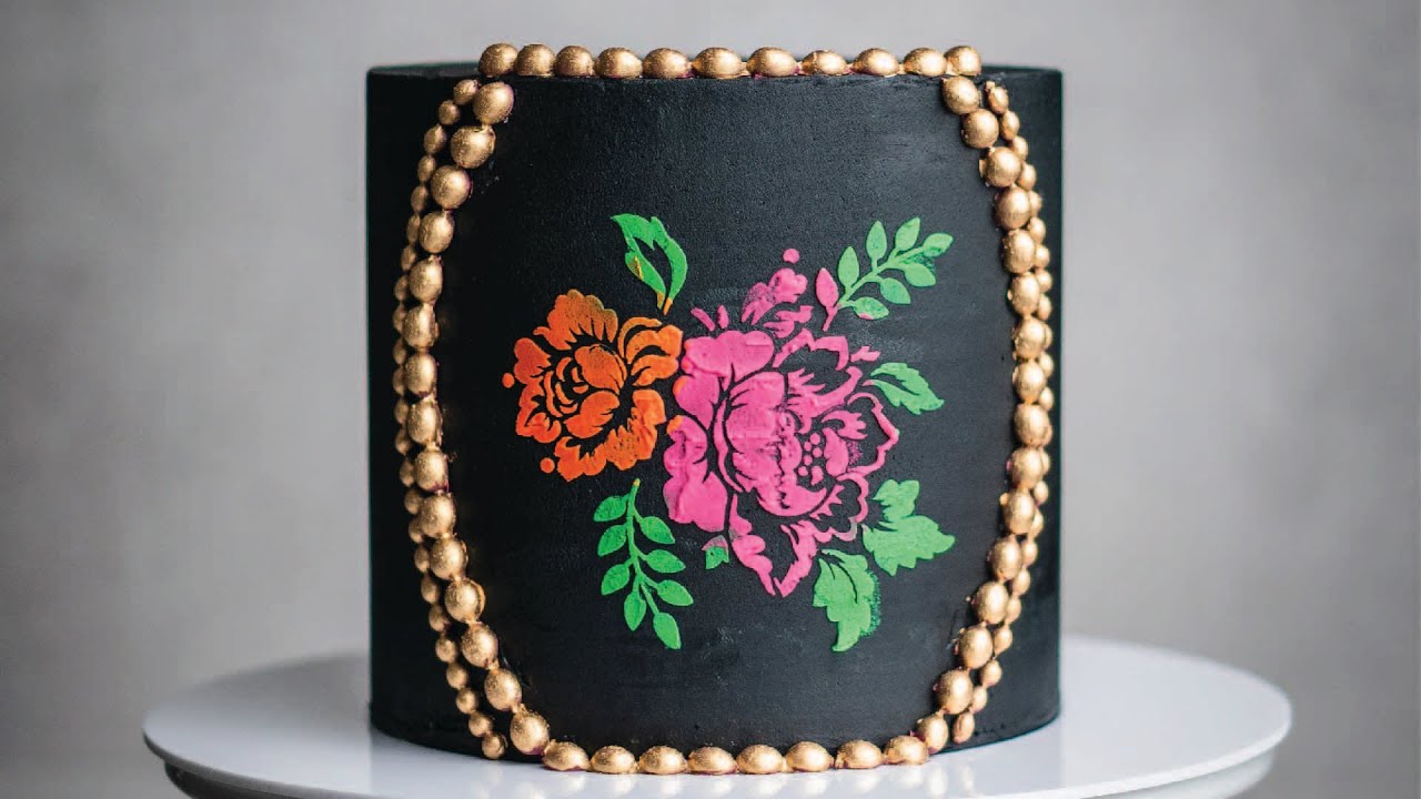 How to Create a Framed Antique Peony Cake