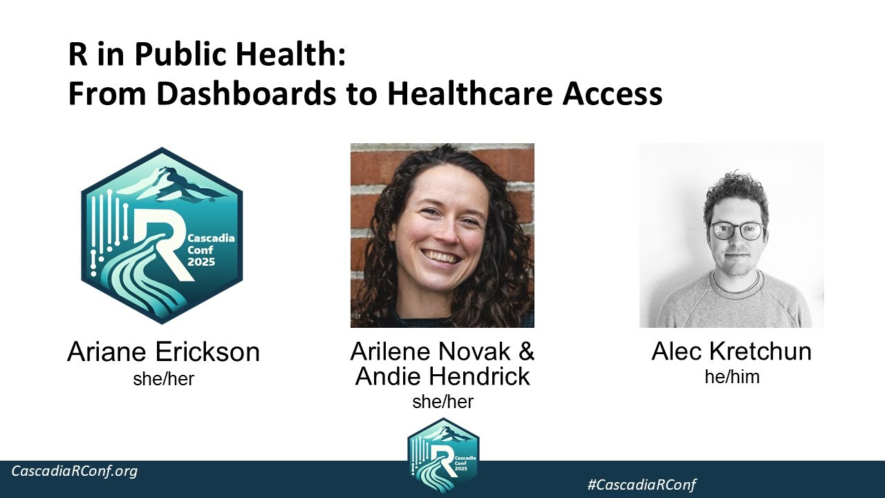 Session 4 - R In Public Health: From Dashboards To Healthcare Access #CascadiaRConf2025