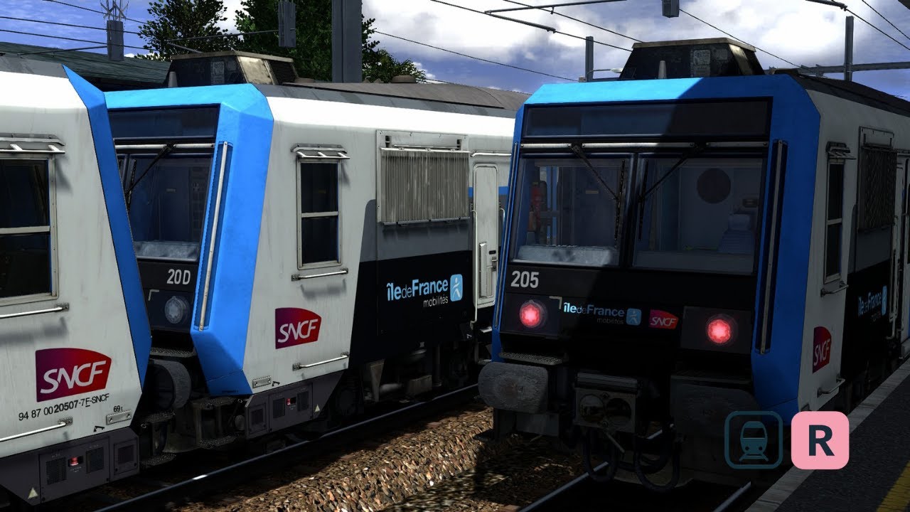 Train Simulator Conduite d'une Z2N sur la Ligne R entre Corbeil-Essonnes et Moret