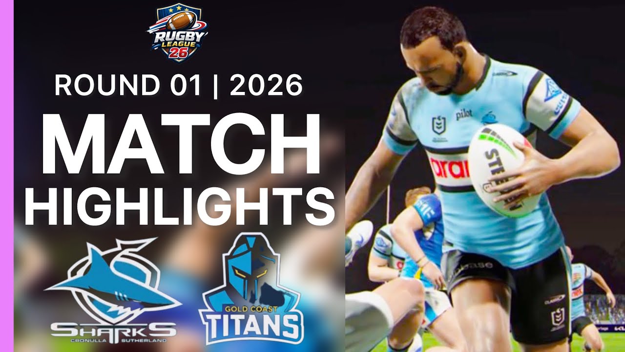NRL 2026 | Cronulla Sharks v Gold Coast Titans highlights | rugby league 26