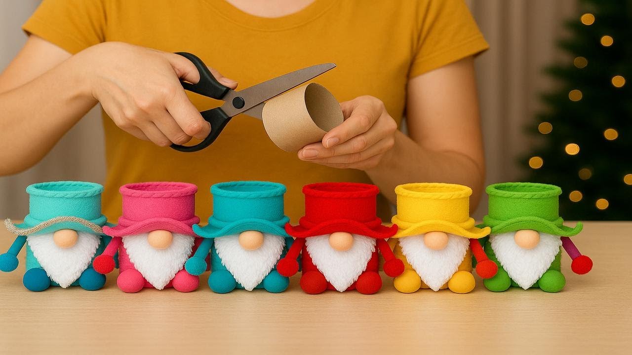 From Paper Rolls to Pure Magic – DIY Christmas Gnome!