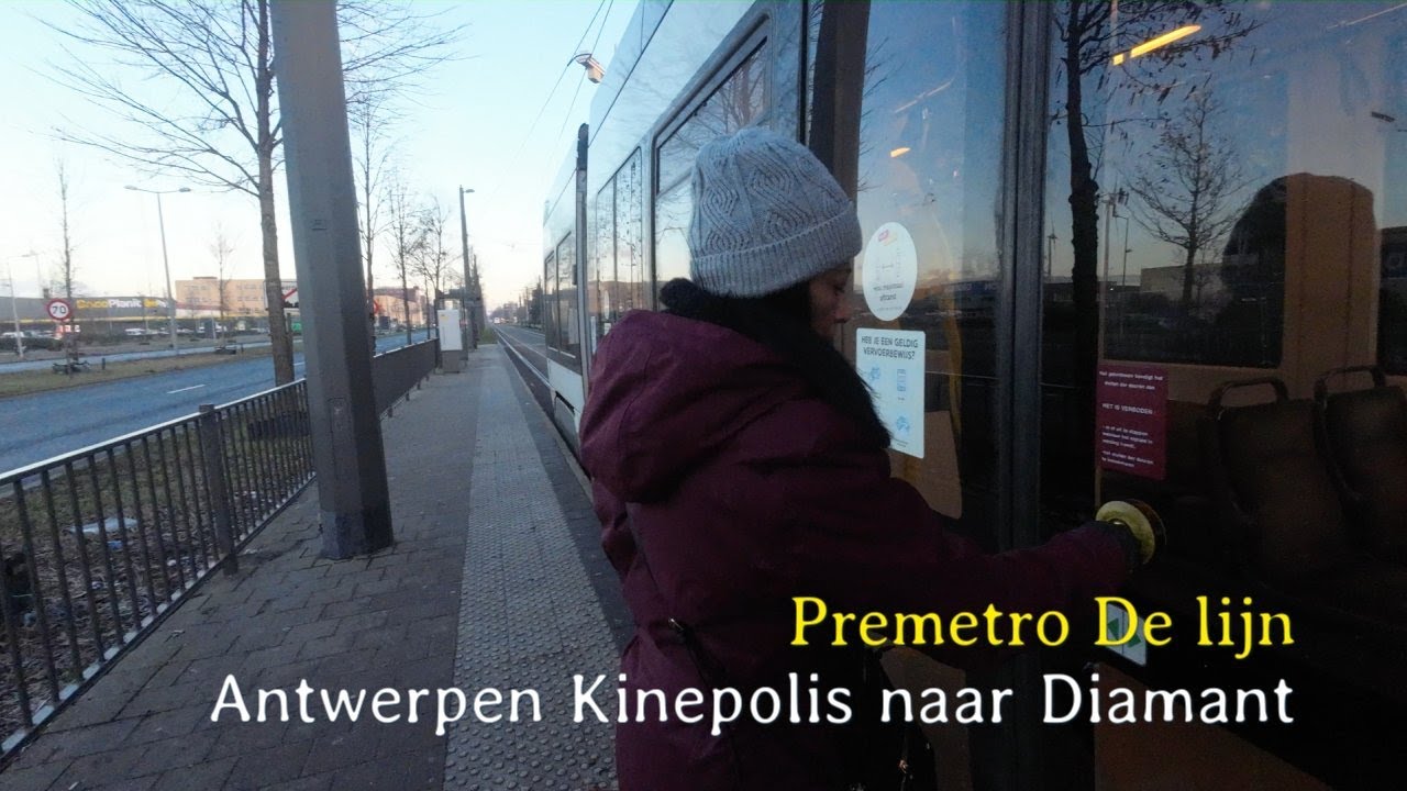 Antwerpen premetro De Lijn Kinepolis to Diamant 2023