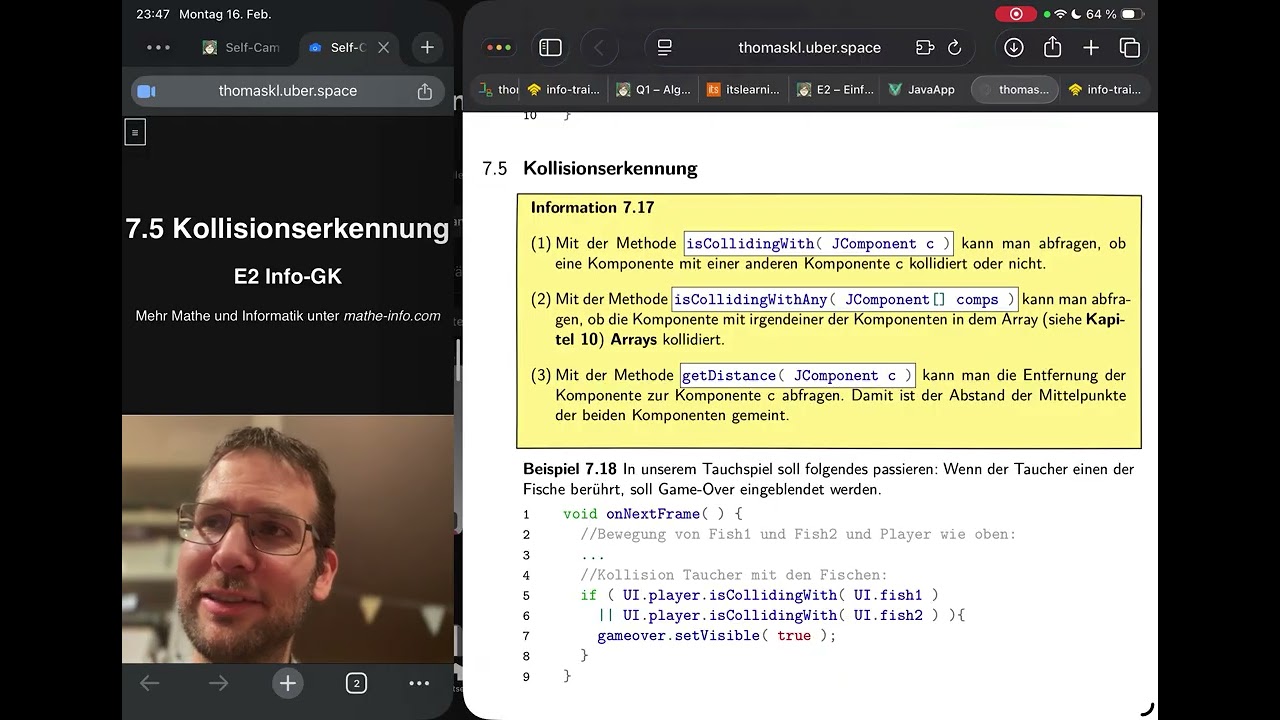 7.5 Kollisionserkennung (nur GK)