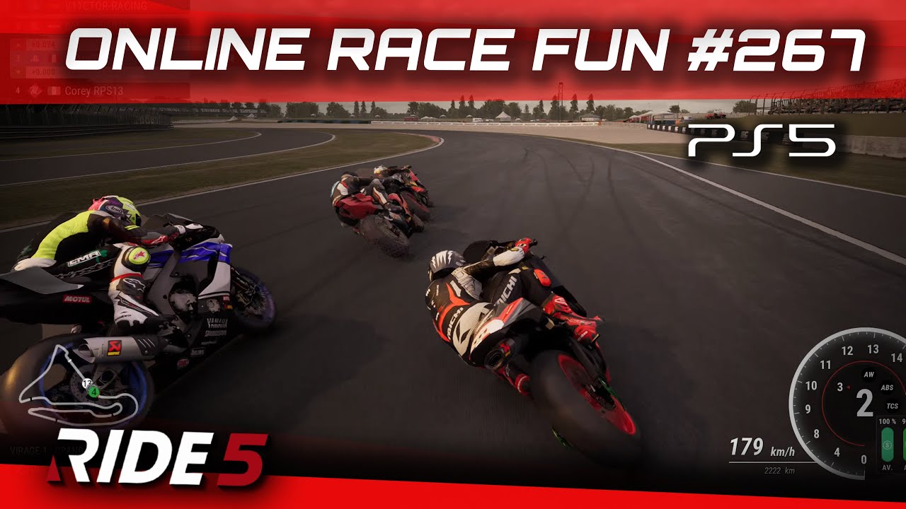 Ride 5 | 4K | PS5 | Online race fun # 267, Magny-cours track | Supersport 600 | First place |
