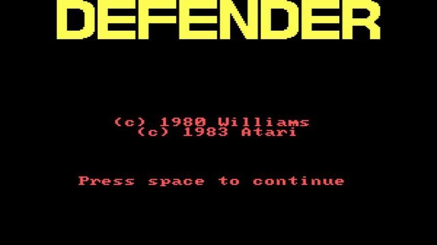 Defender gameplay (PC Game, 1983)