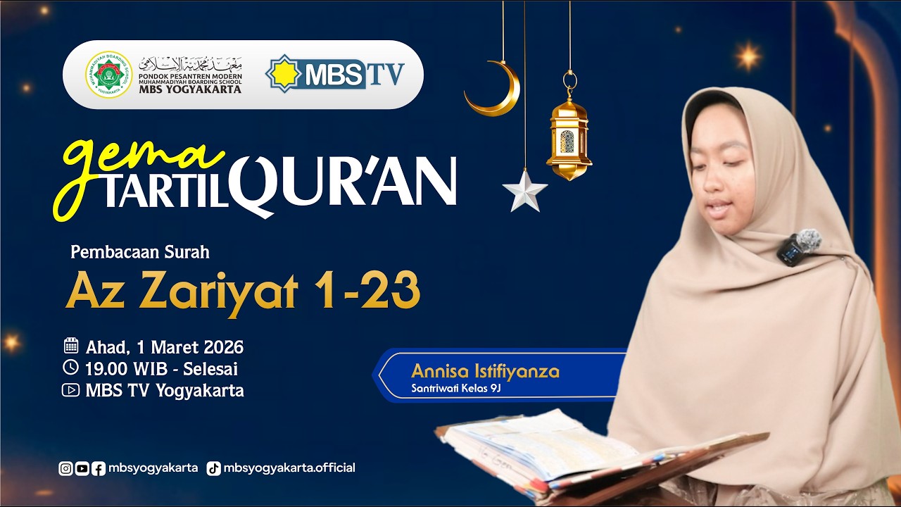 Annisa Istifiyanza | Kelas 9J | Az Zariyat 1-23 | Gema Tartil Ramadan