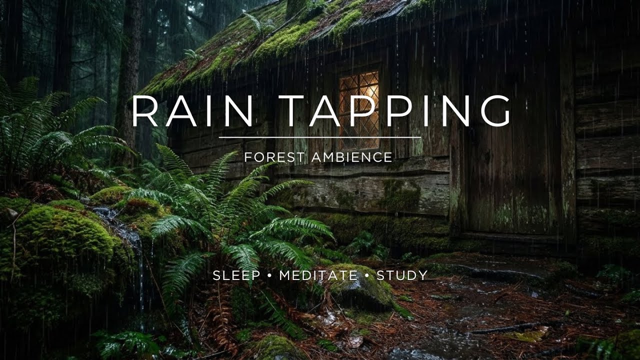 Soft Rain Tapping | Deep in the Forest | Calm Meditation Ambience | No Ads