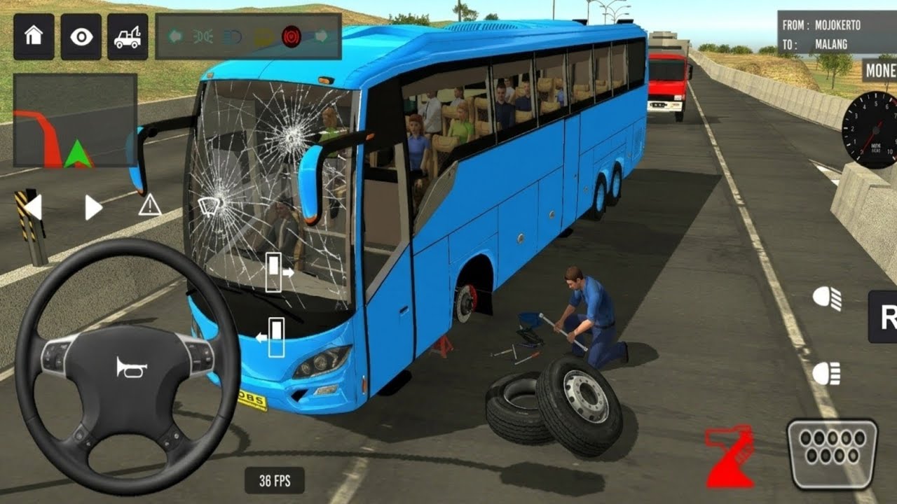 Indonesia Coach bus driving 😍💥 | Euro bus simulator 2026 Android gameplay #game 1 Part 109