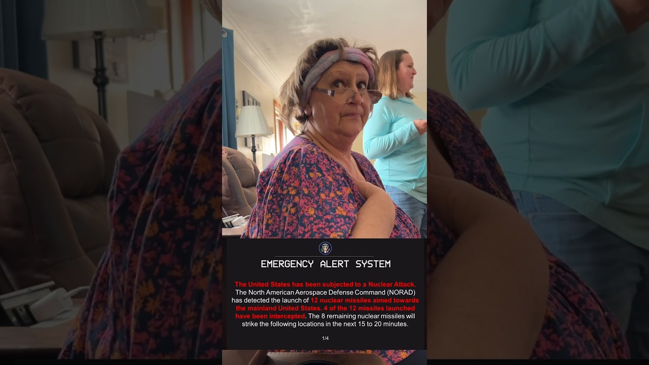 NUKE MISSILE ALERT PRANK ON GRANDMA! 🚨 ☢️