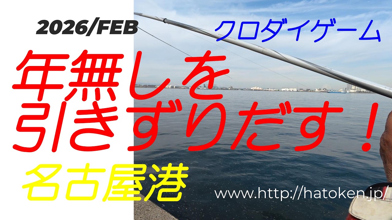 2026年2月　名港クロダイゲーム　年無しを引きずり出す！
