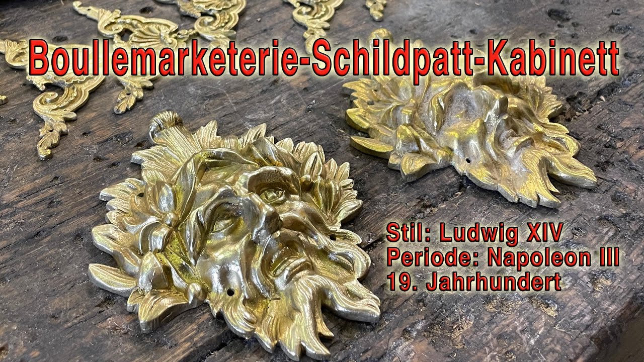 🐢 Boullemarketerie-Schildpatt-Kabinett Napoleon III, 19. Jahrhundert