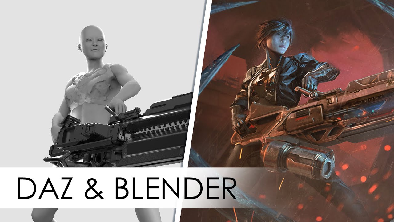 3D Characters to IMPROVE Your Illustrations - DAZ Studio and Blender TUTORIAL