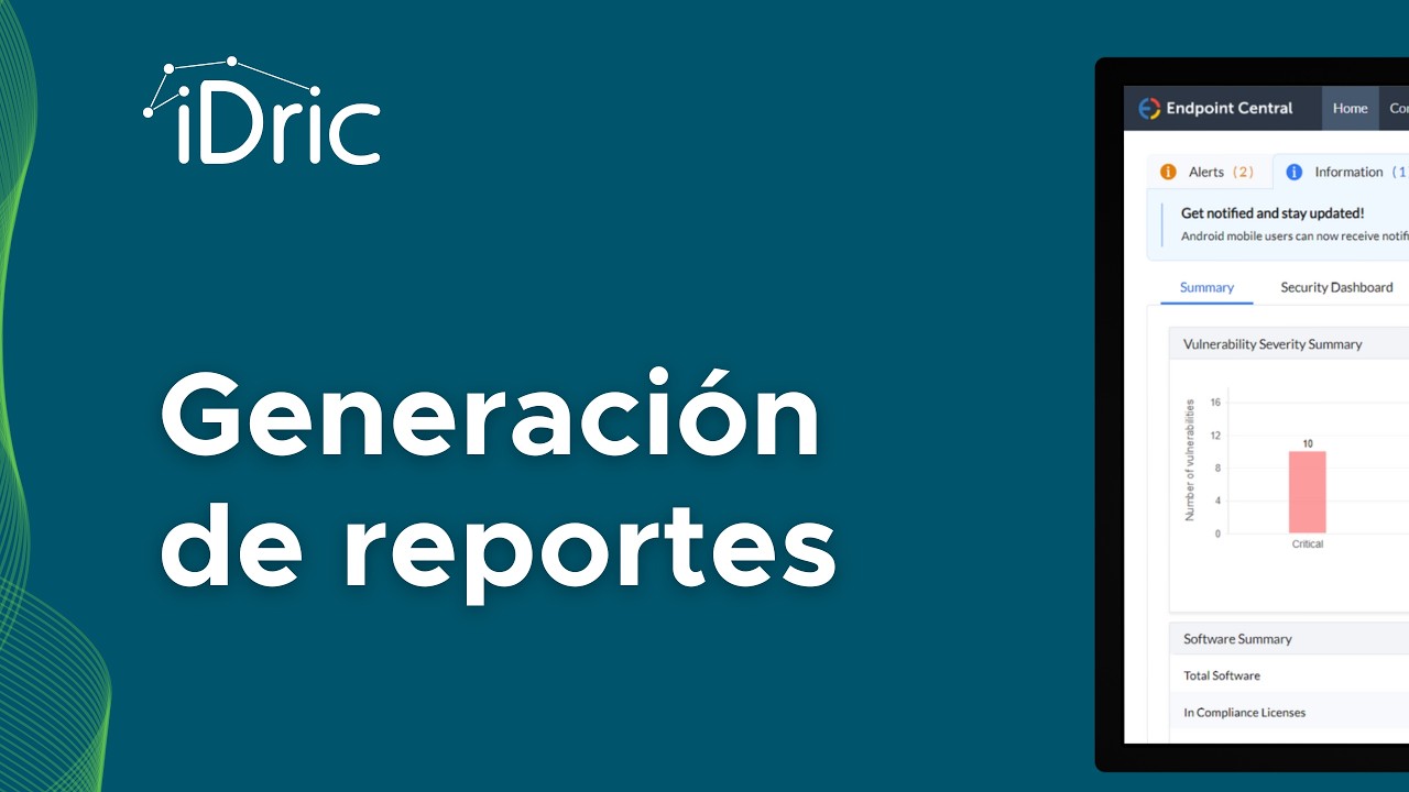 Generación de reportes en Endpoint Central