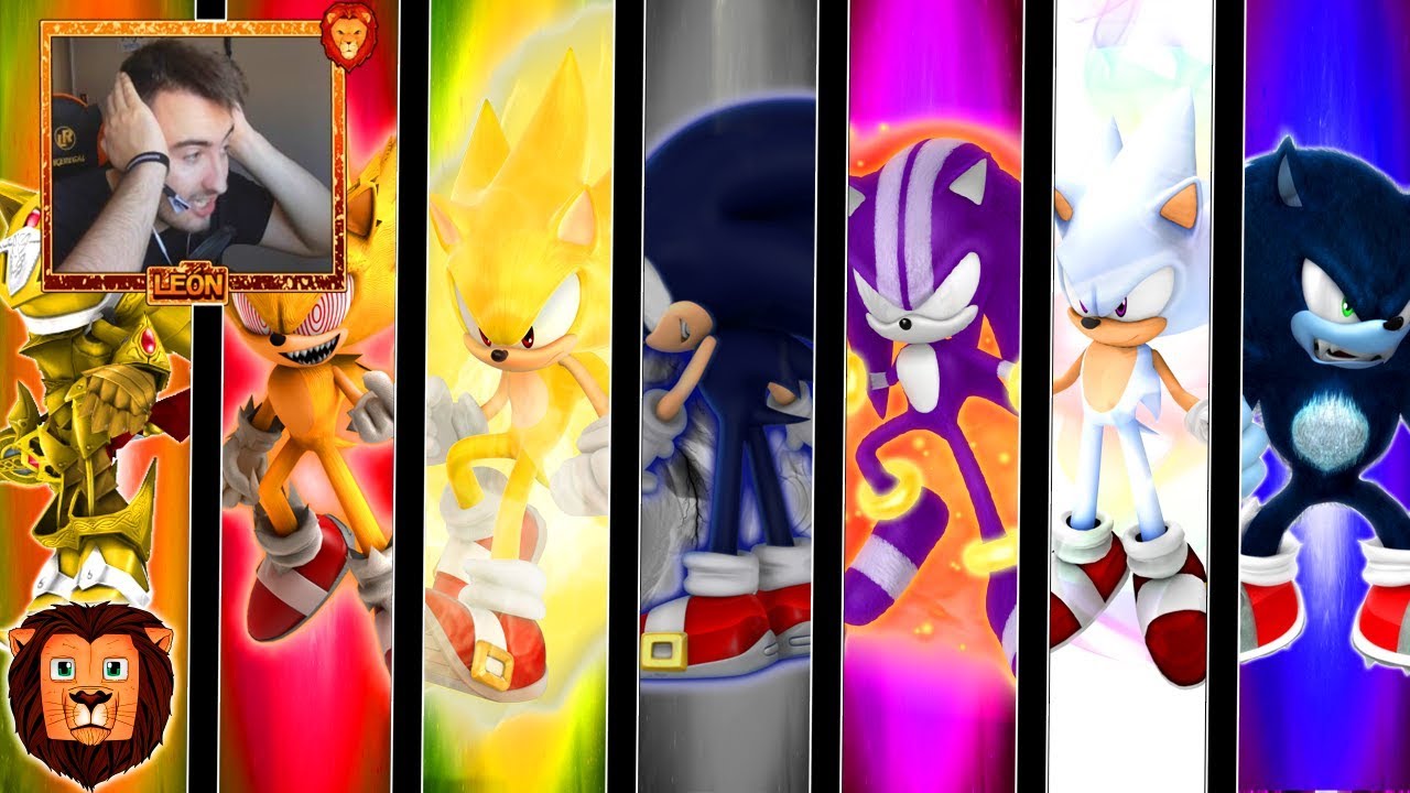 TODAS LAS TRANSFORMACIONES DE SONIC *MUY EPICO* 😱 | VIDEOREACCION MINECRAFT LEON PICARON