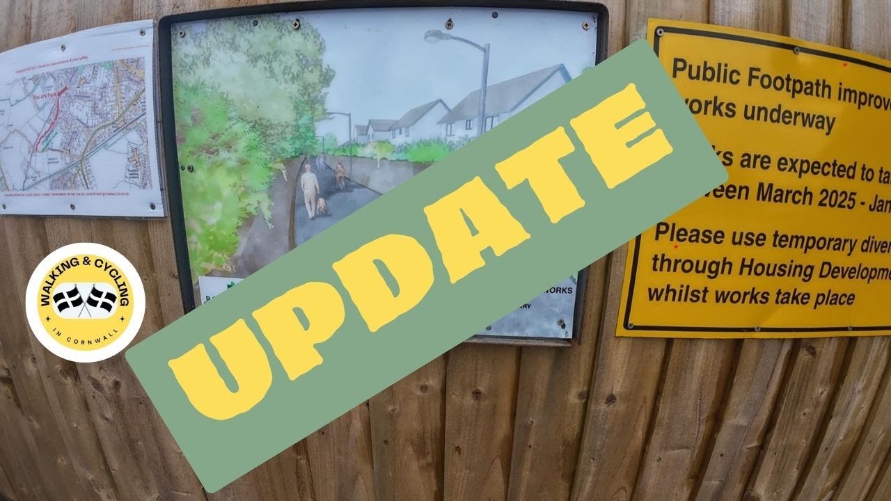 Walking & Cycling in Cornwall. Tregenna lane UPDATE.