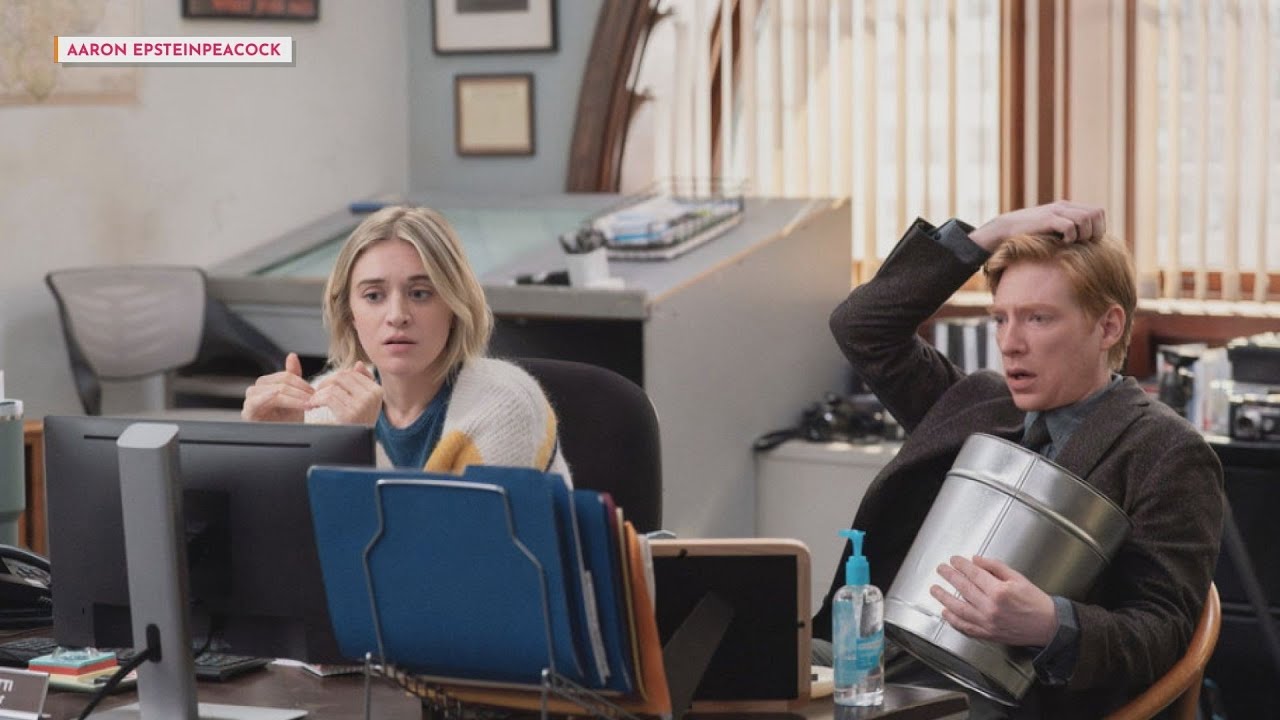 Domhnall Gleeson and Chelsea Frei from NBC's 'The Paper' chat new comedy series