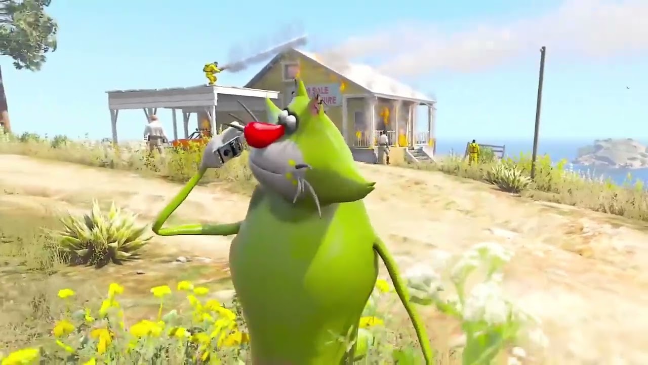 Oggy is going to date wrong with oli via #जय बाबा की 