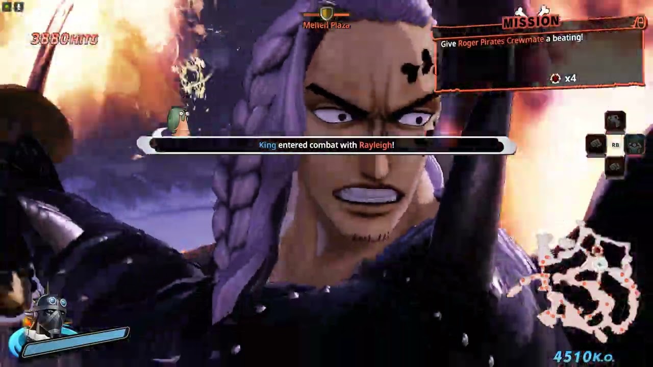 KING! THE FLYING FLAMES OF THE BEAST PIRATES ONE PIECE PIRATE WARRIORS 4